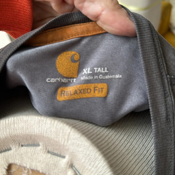 LOOSE FIT HEAVYWEIGHT SHORT-SLEEVE POCKET T-SHIRT Carhartt XL tall in color Peat - Picture 4 of 8